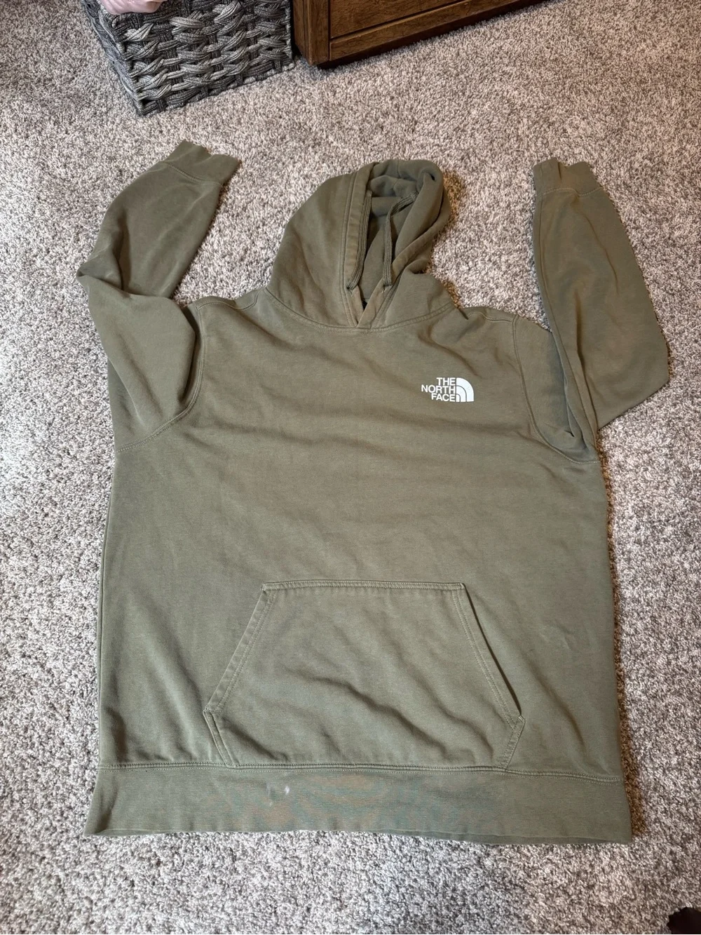 The North Face Men’s Olive Green Pullover Hoodie